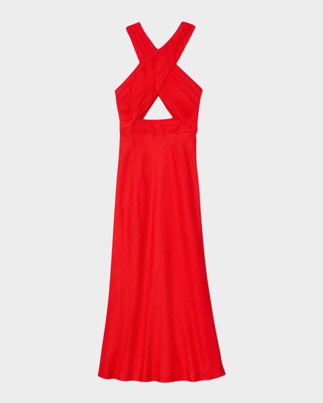 Valentina Cutout Halter Midi Dress
